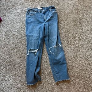 Abercrombie 90s straight ultra high rise